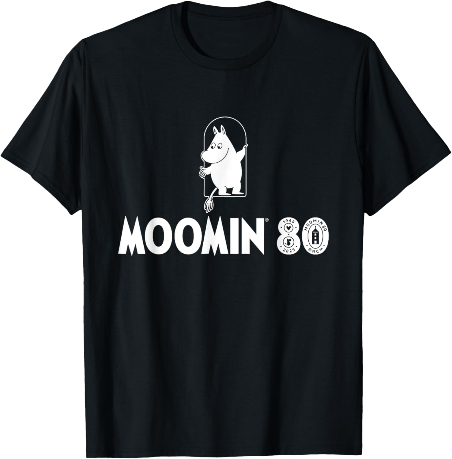 Moomin 80th Anniversary Moomintroll Open Door T-Shirt for Fans - 5