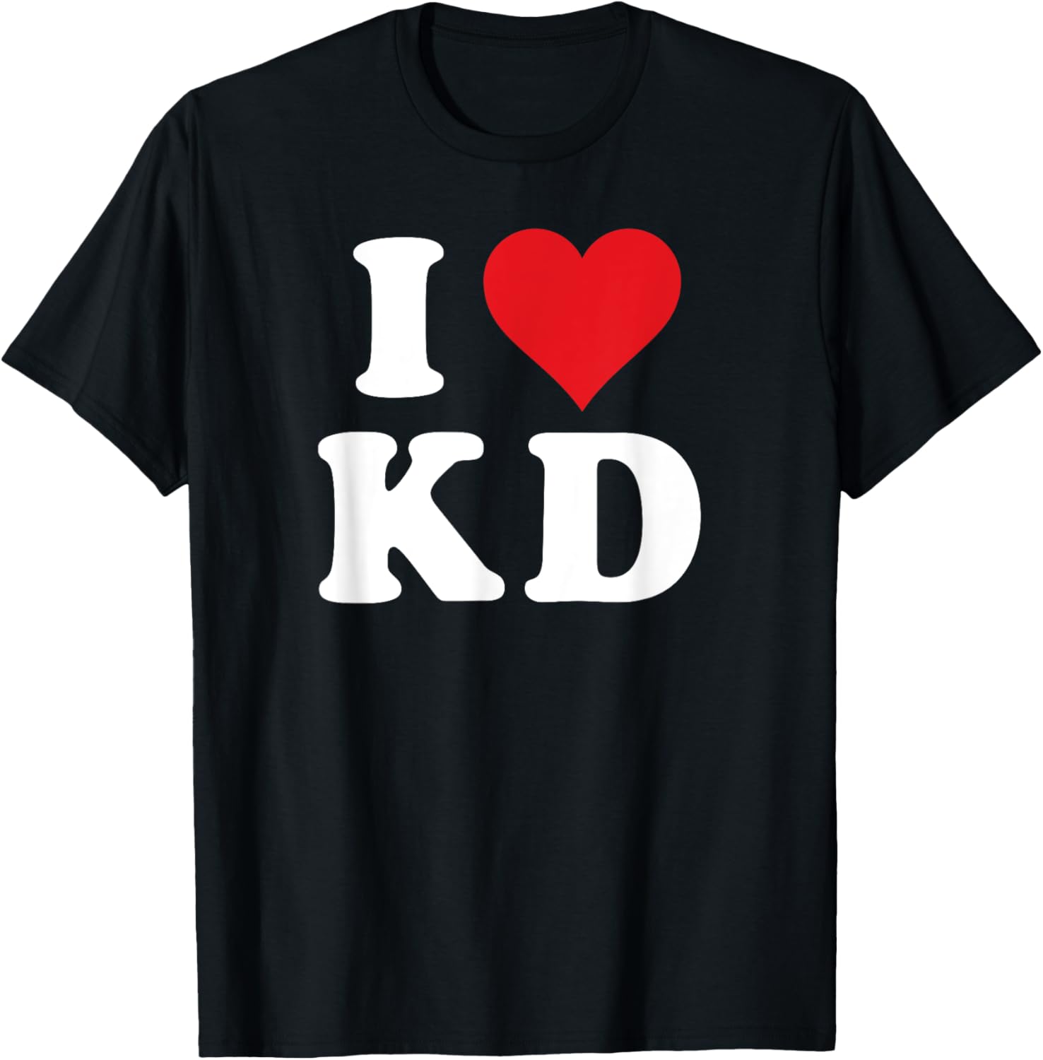 I Love KD Initials T-Shirt - Heartfelt Design for K D Fans and Family - 19