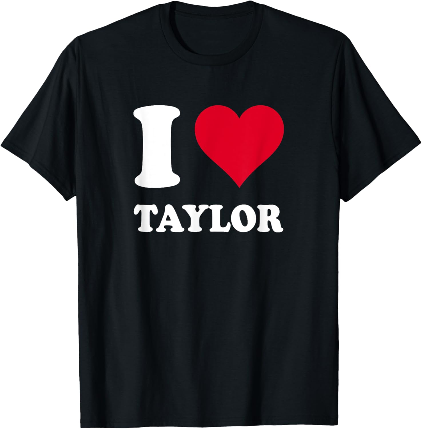 Red Heart I Love Taylor T-Shirt for Fans - Stylish and Comfortable Apparel - 1