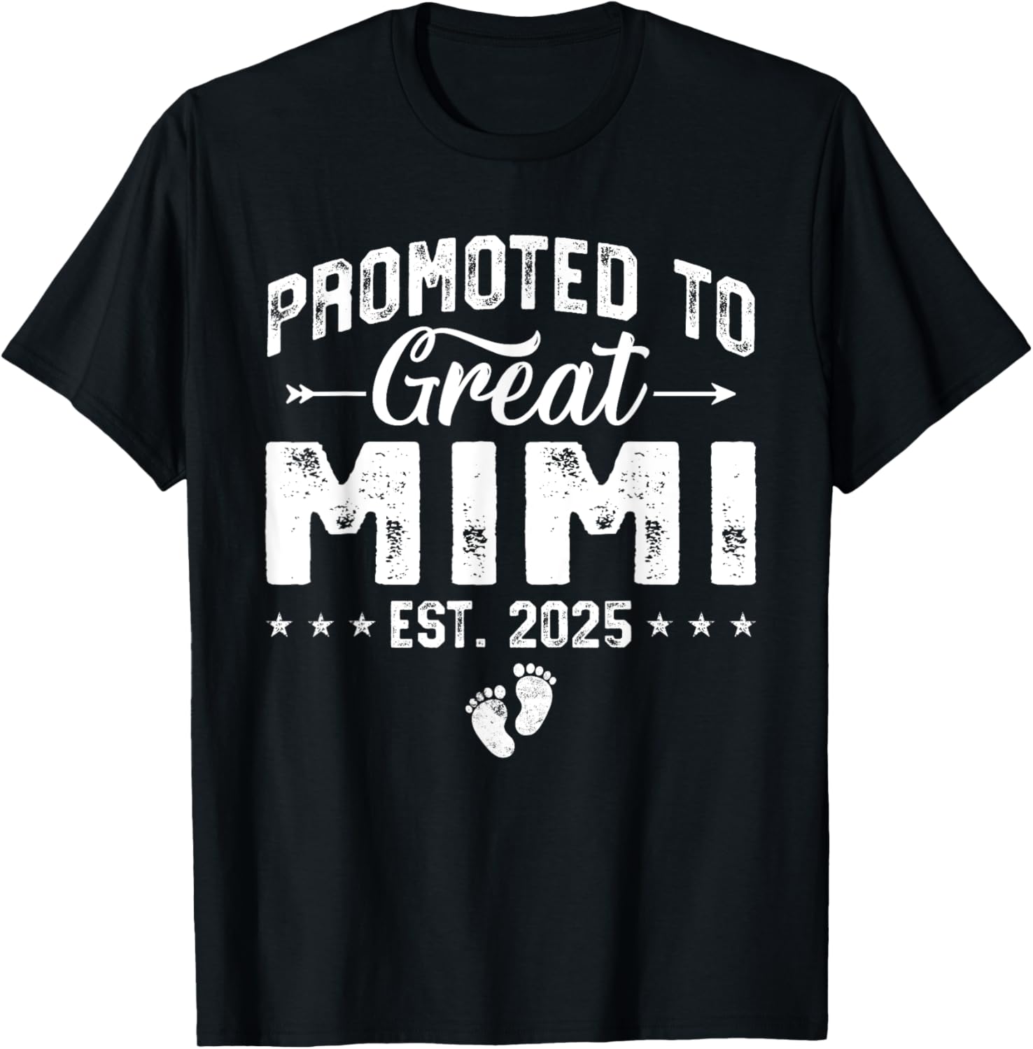 Promoted to Great Mimi 2025 New Grandma T-Shirt for Proud Grandparents - 22