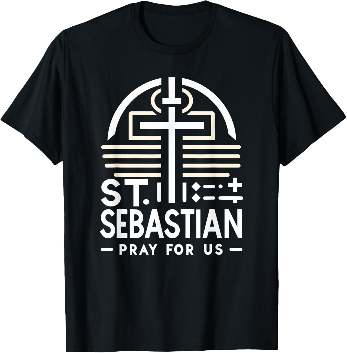 St Sebastian Pray for Us Catholic Prayer T-Shirt for Faithful Wear - 5