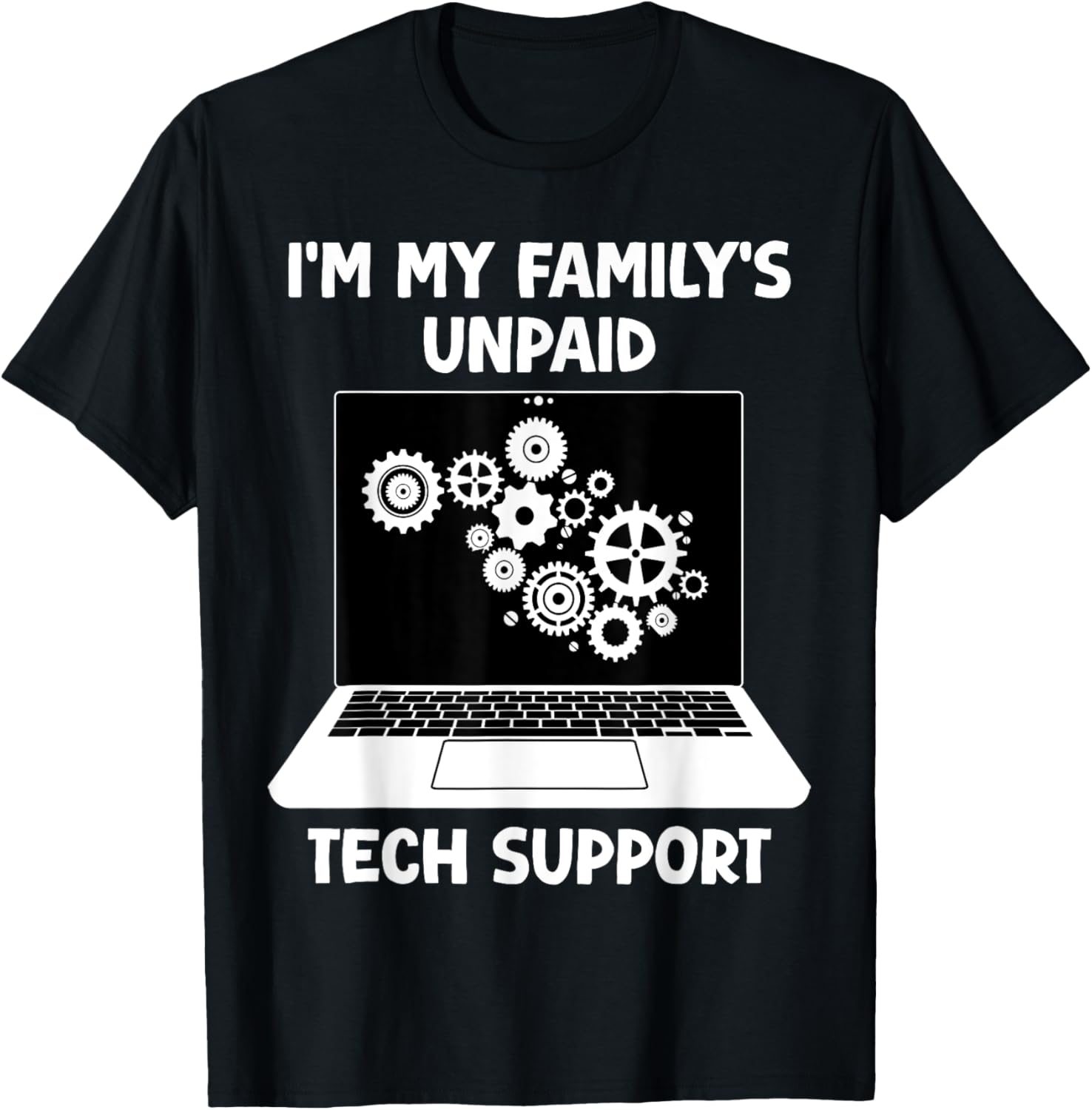Funny Computer Engineer T-Shirt for Unpaid Tech Support Heroes - 11