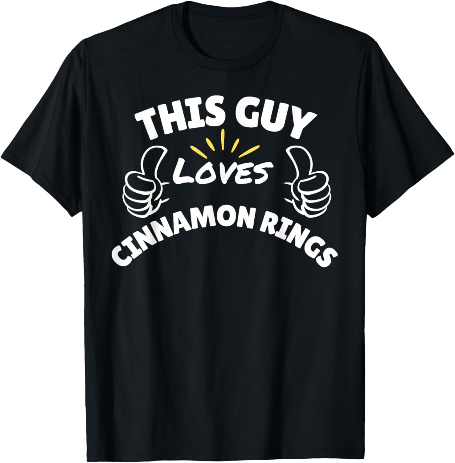 Funny Cinnamon Rings Graphic T-Shirt for Food Lovers and Snacks Fans - 24