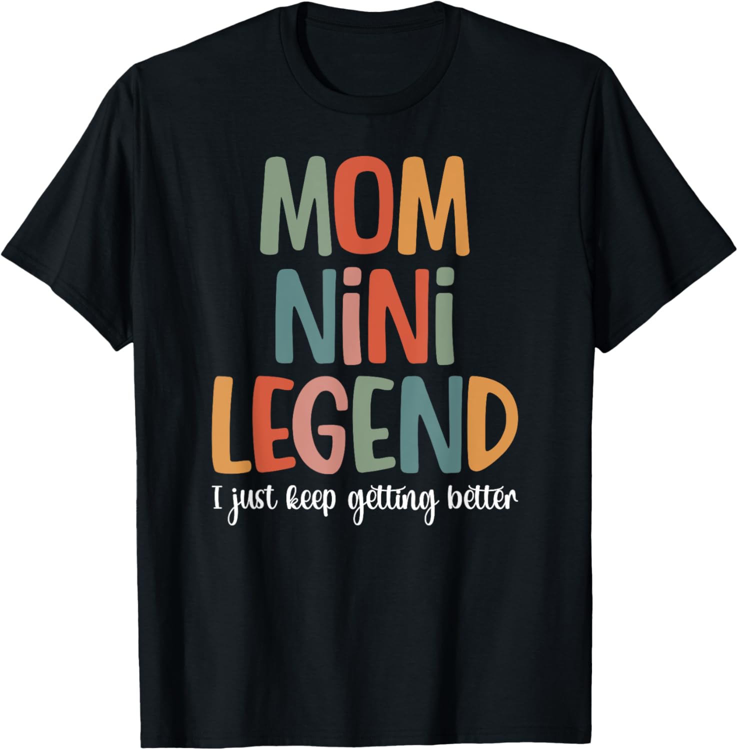 Mom Nini Legend T-Shirt for Grandmothers – Cute and Stylish Gift Idea - 6