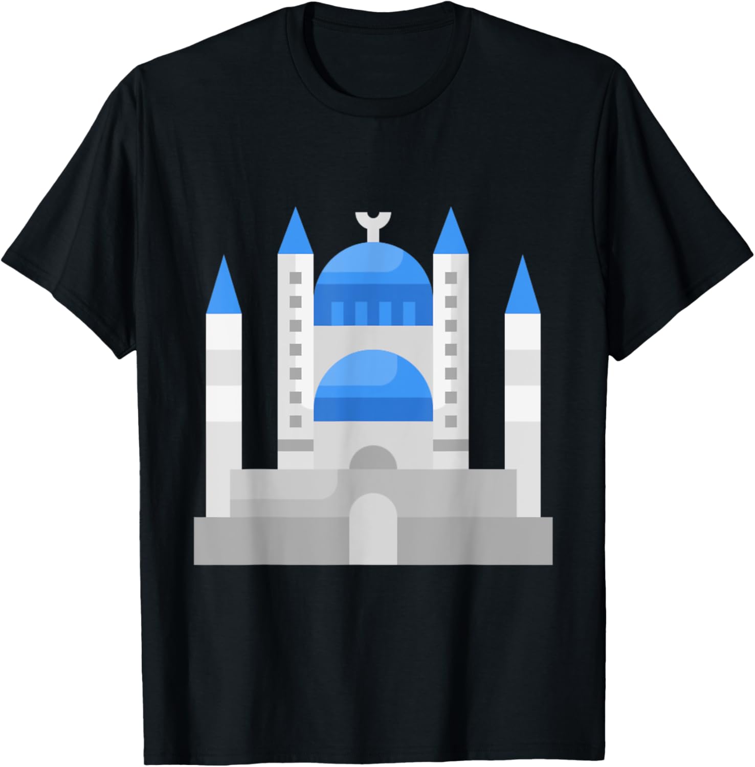 Istanbul Sultan Ahmet Blue Mosque Muslim T-Shirt for Men and Women - 12