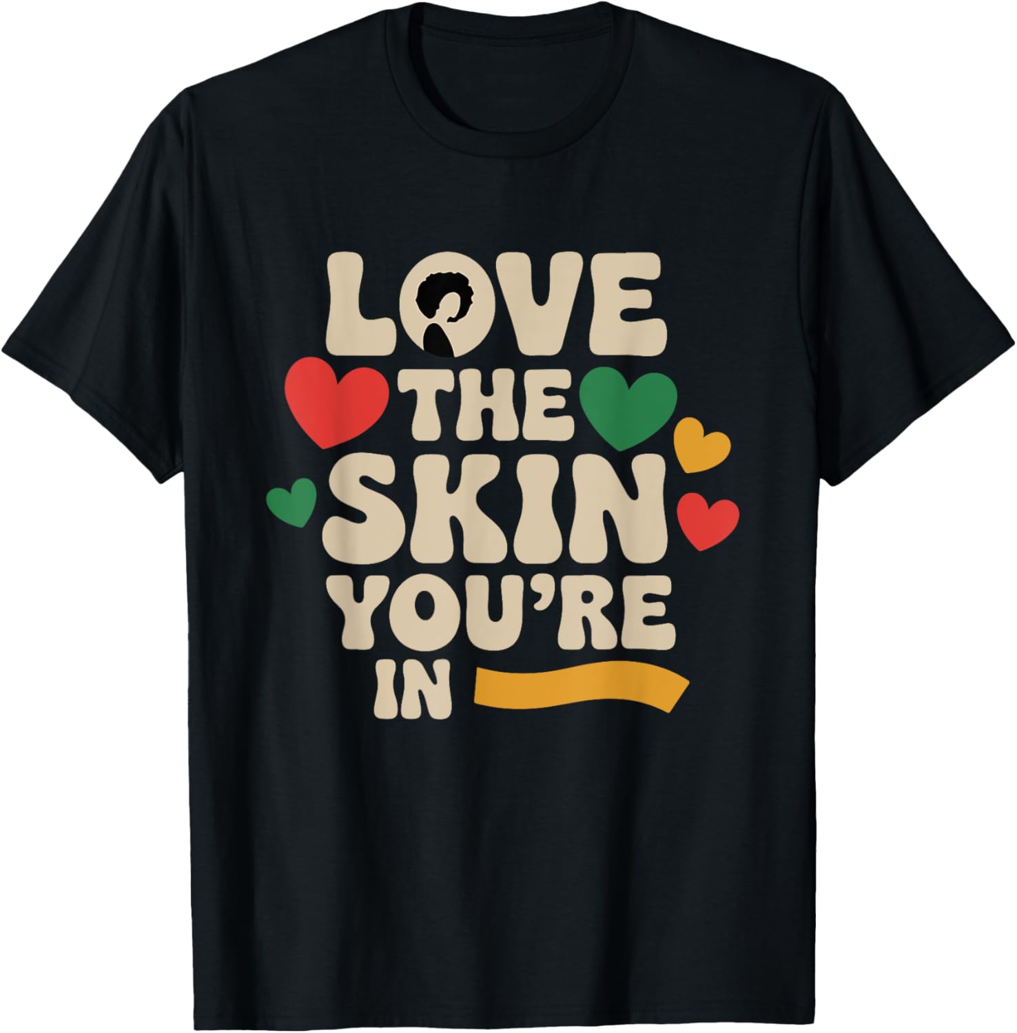 Proud Afro Educated Black Woman T-Shirt Love Your Skin Fashion Tee - 17
