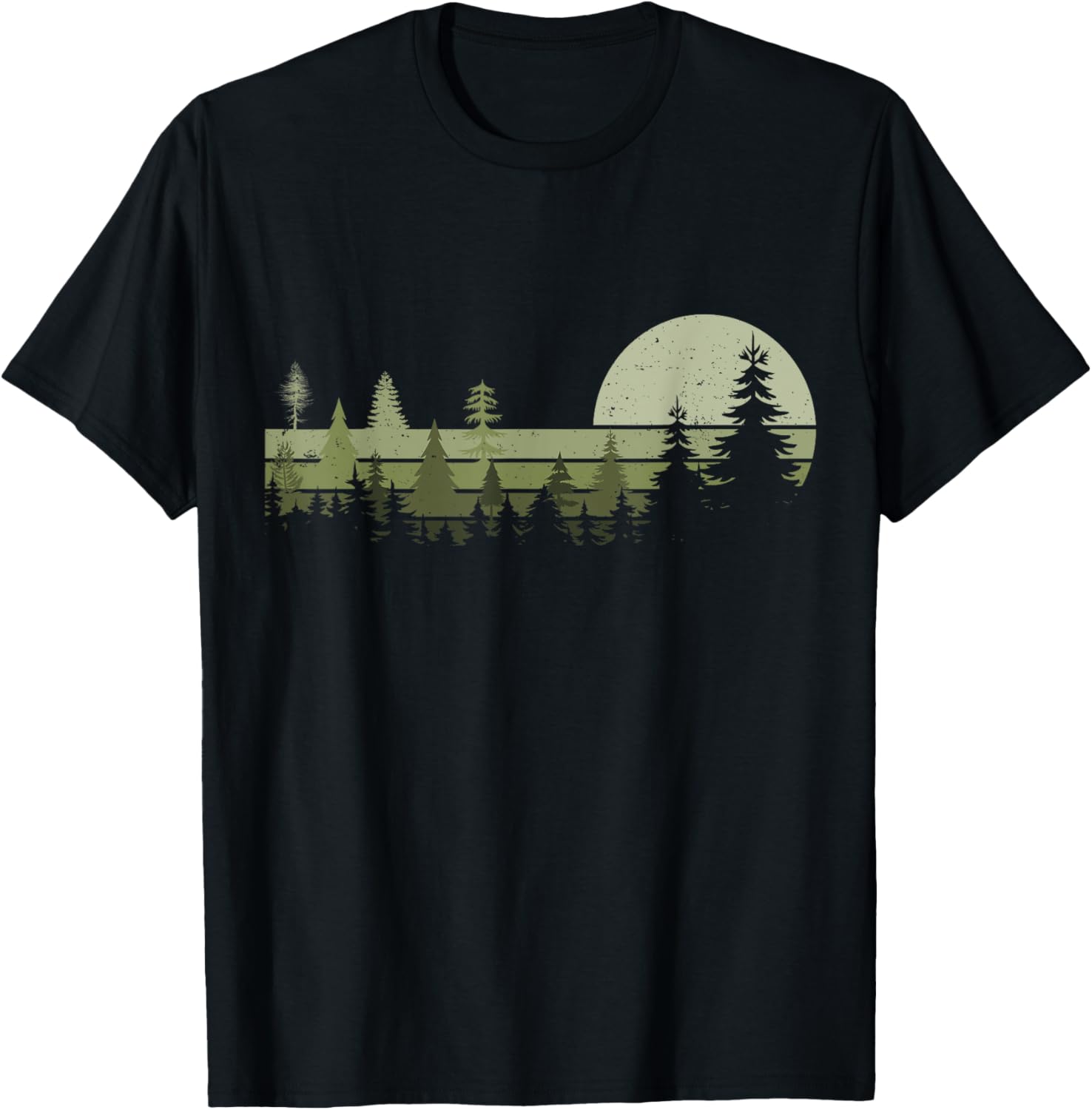 Retro Wildlife Trees Hiking T-Shirt for Nature Lovers and Outdoor Enthusiasts - 5