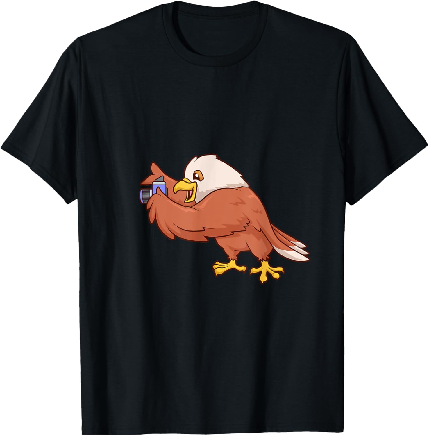 Eagle with Camera T-Shirt Perfect for Bird Lovers and Nature Enthusiasts - 17