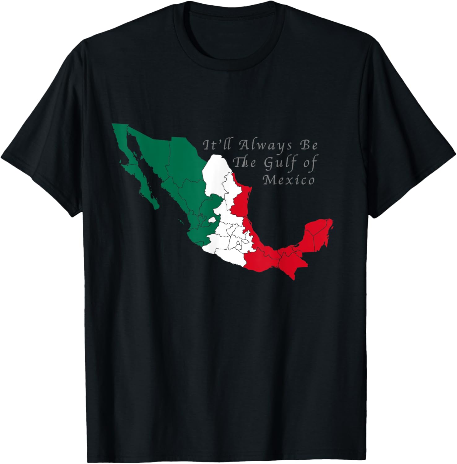 Gulf of Mexico Mexican Flag T-Shirt Perfect for Beach Lovers and Travelers - 8