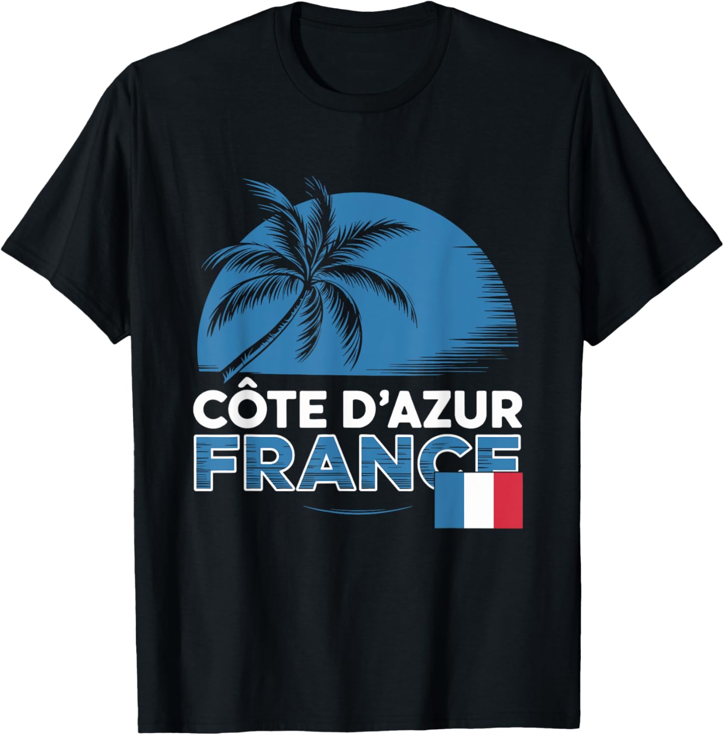 Cote d'Azur France Beach T-Shirt Souvenir for Travel Lovers and Adventurers - 1