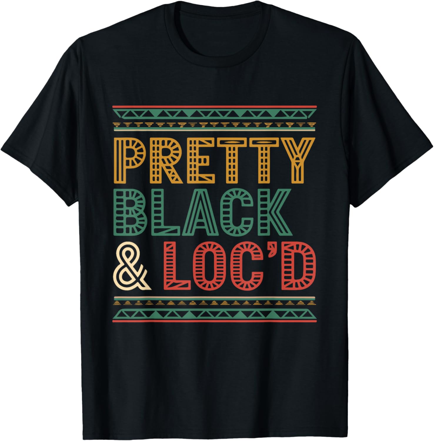 Pretty Black Loc'd Afro Dreadlocks T-Shirt for Melanin Queens - 5