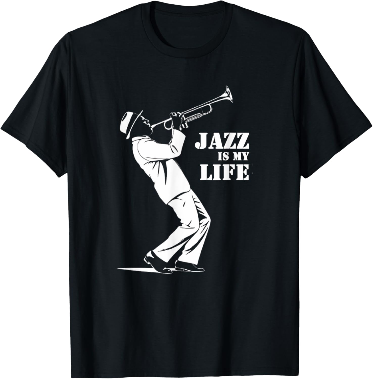 Jazz is My Life Trumpet T-Shirt for Jazz Musicians and Music Fans - 12