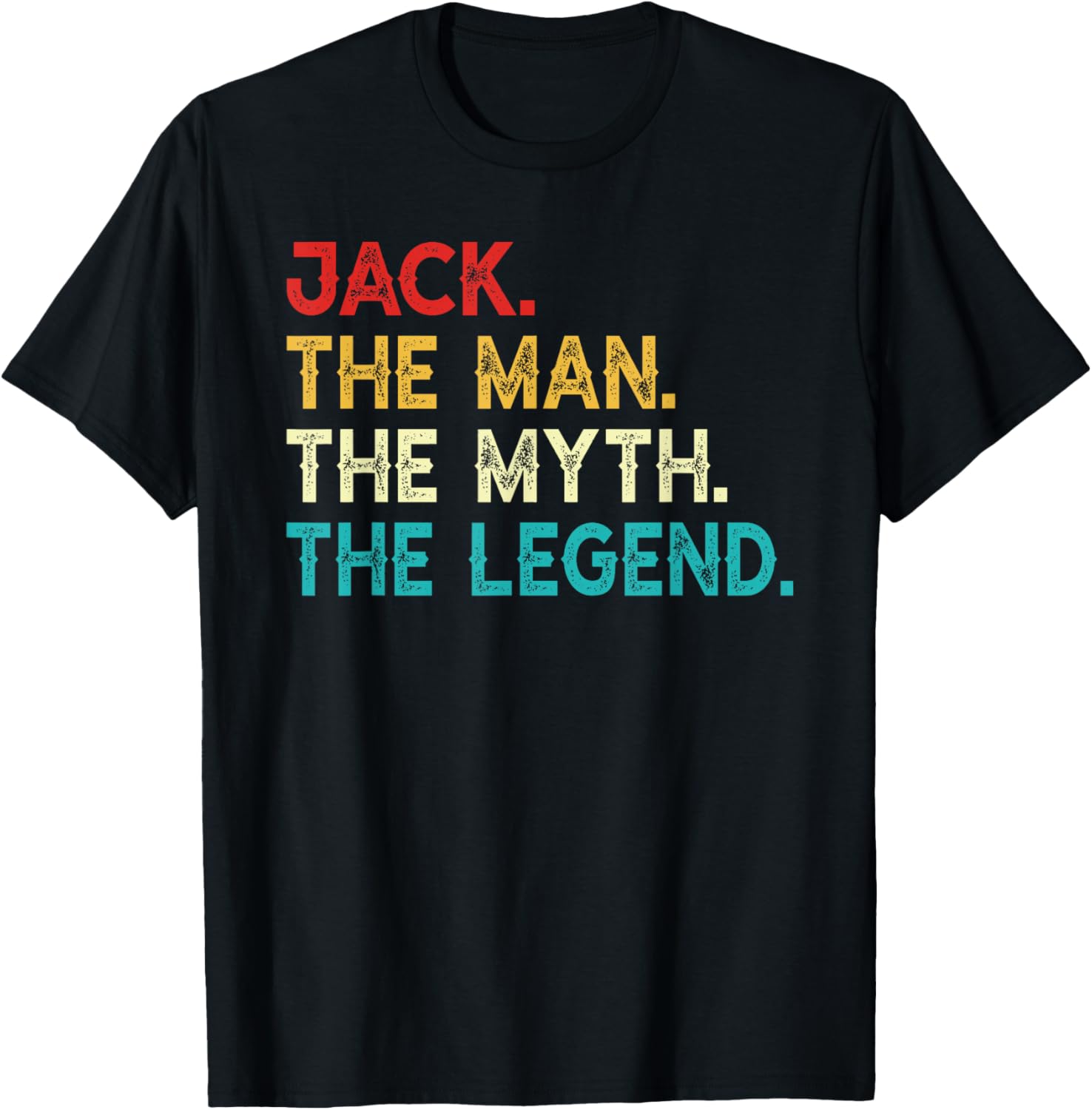 Funny Vintage Jack The Man The Myth The Legend Birthday T-Shirt - 16
