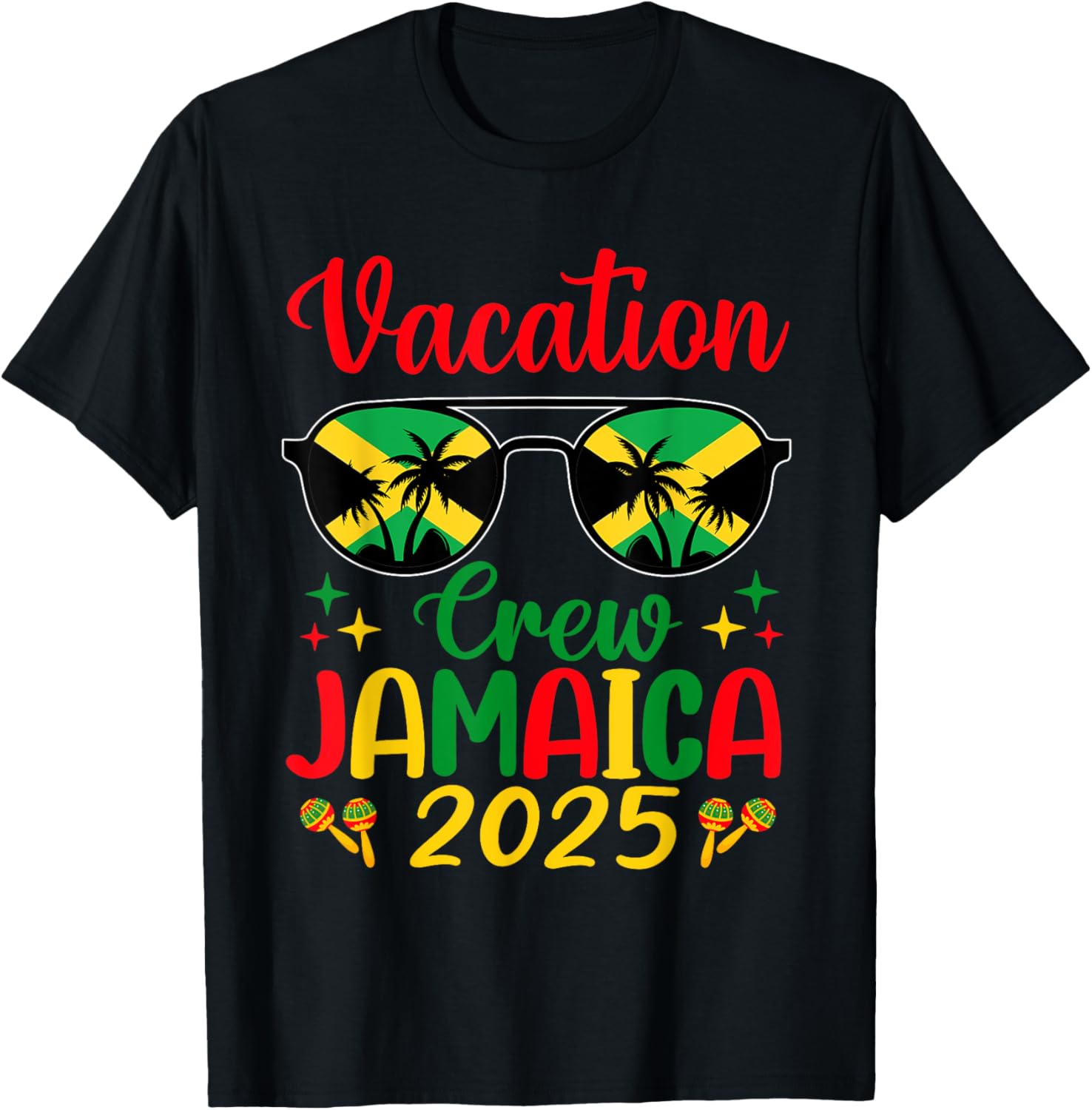 Vacay Crew Jamaica 2025 Matching T-Shirt for Fun Holiday Adventures - 8