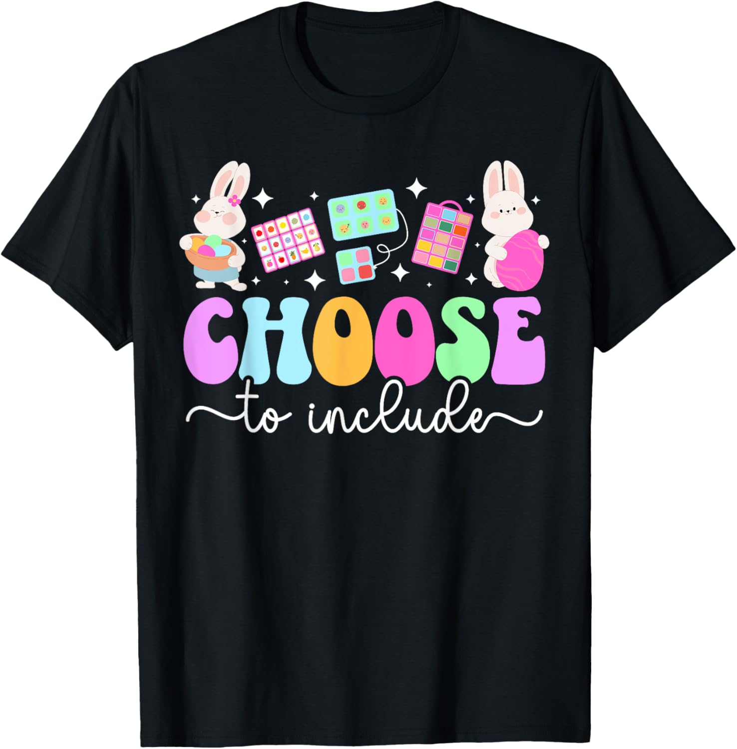 Groovy Easter Bunny T-Shirt for Special Education Teachers - Fun & Cute Design - 7