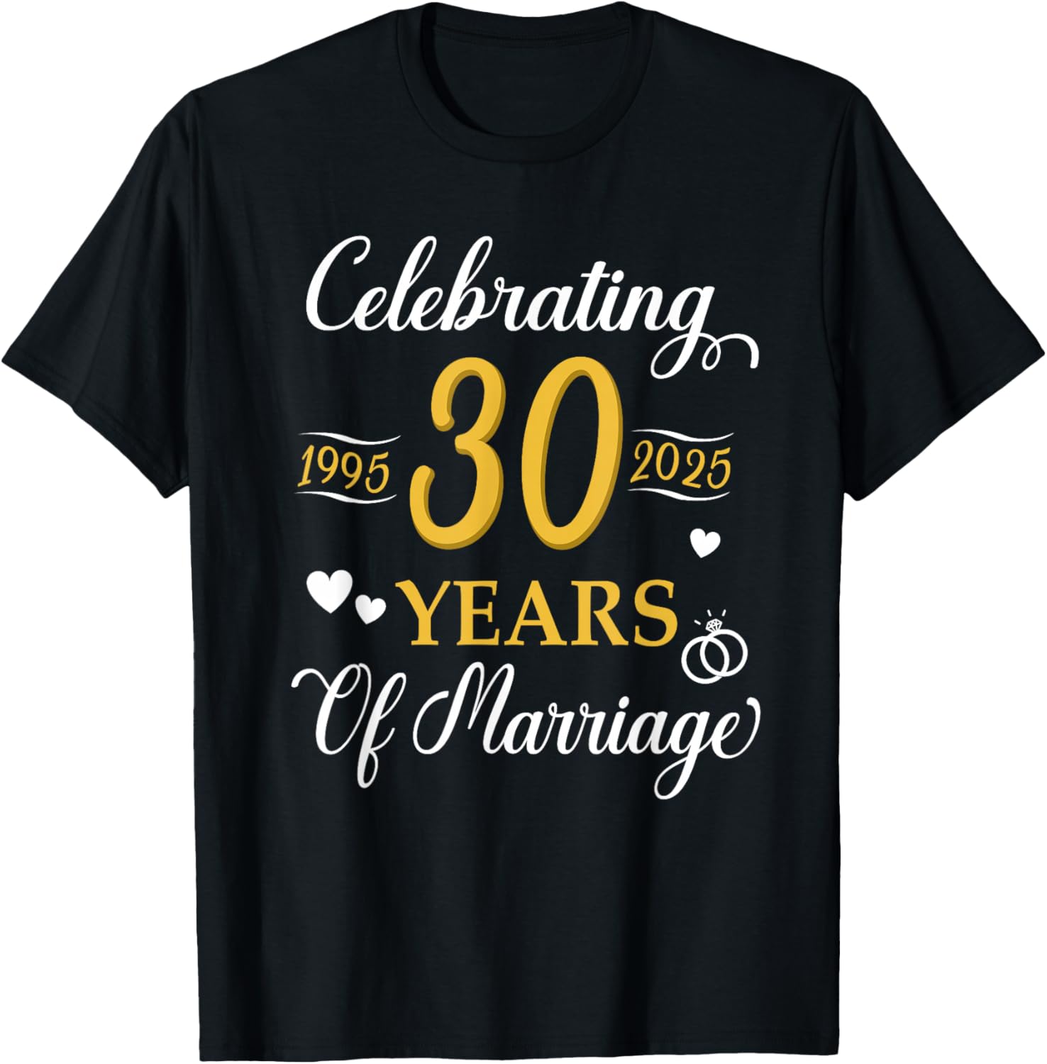 30th Anniversary Wedding T-Shirt Celebrating 1995 Love and Memories - 9