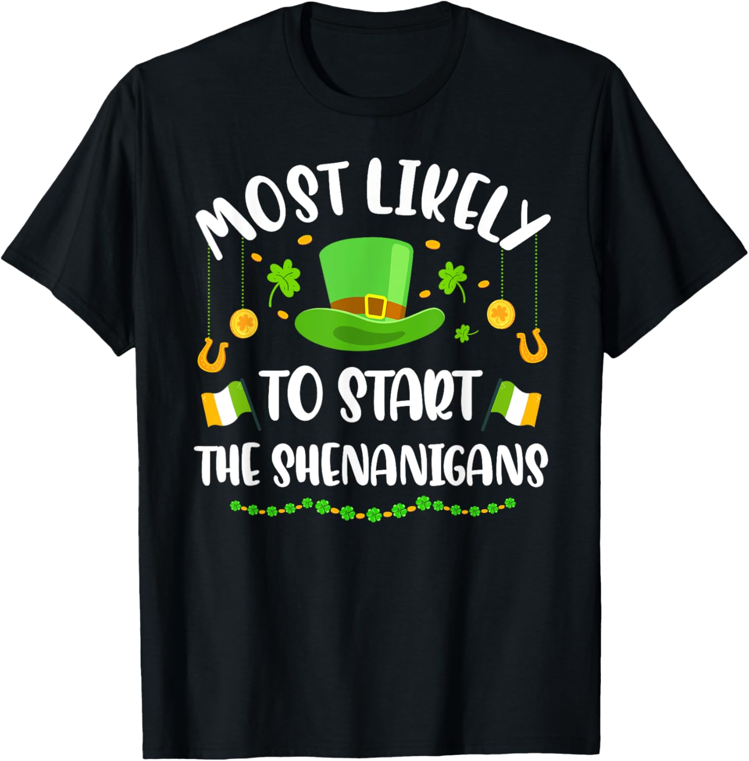 St Patricks Day Shamrock Shenanigan T-Shirt for Fun Celebrations - 16