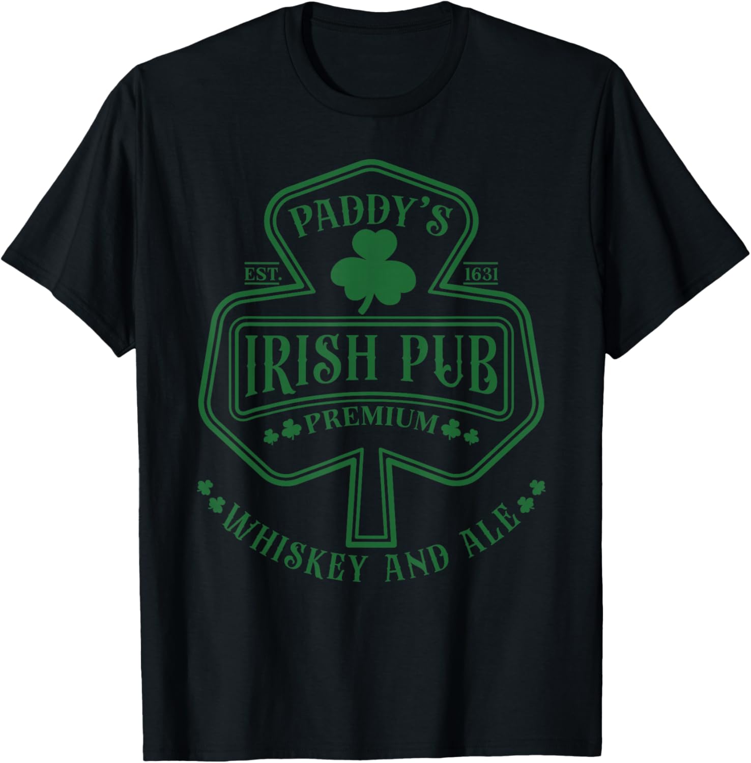 Funny St Patricks Day Irish Pub Paddy's Club Whiskey Beer T-Shirt - 13
