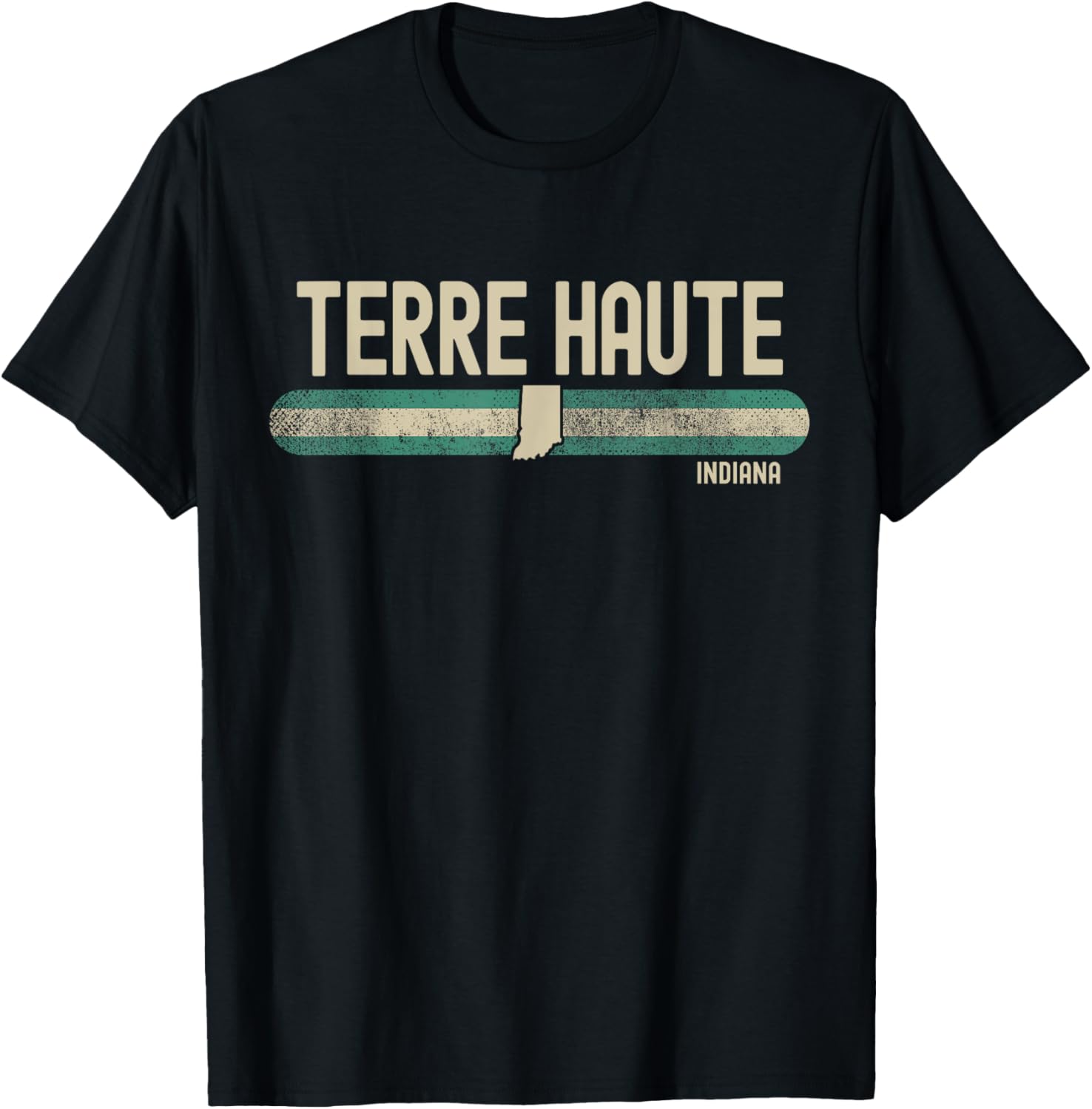 Terre Haute Indiana 80s Style T-Shirt for Travel Lovers and Music Fans - 5