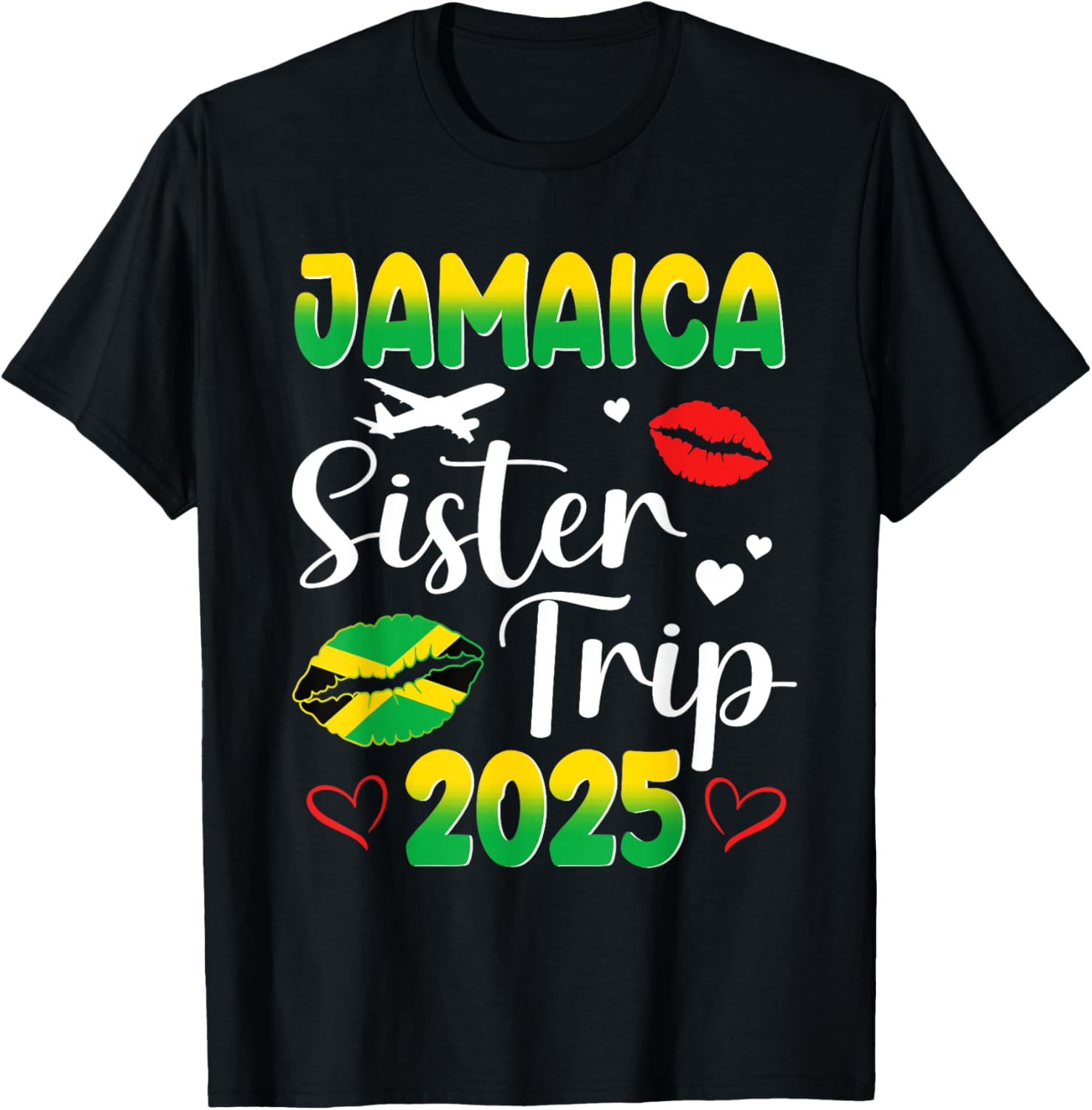 Sister's Trip Jamaica 2025 Matching T-Shirt for Friends Vacation Fun - 8