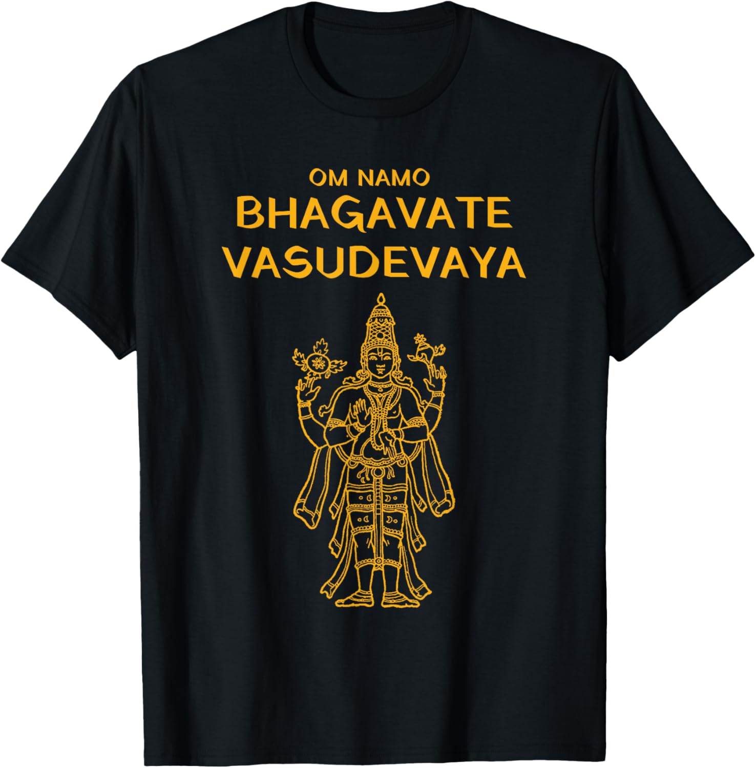 Vishnu Narayana Om Namo Bhagavate Vasudevaya Hindu T-Shirt - 3