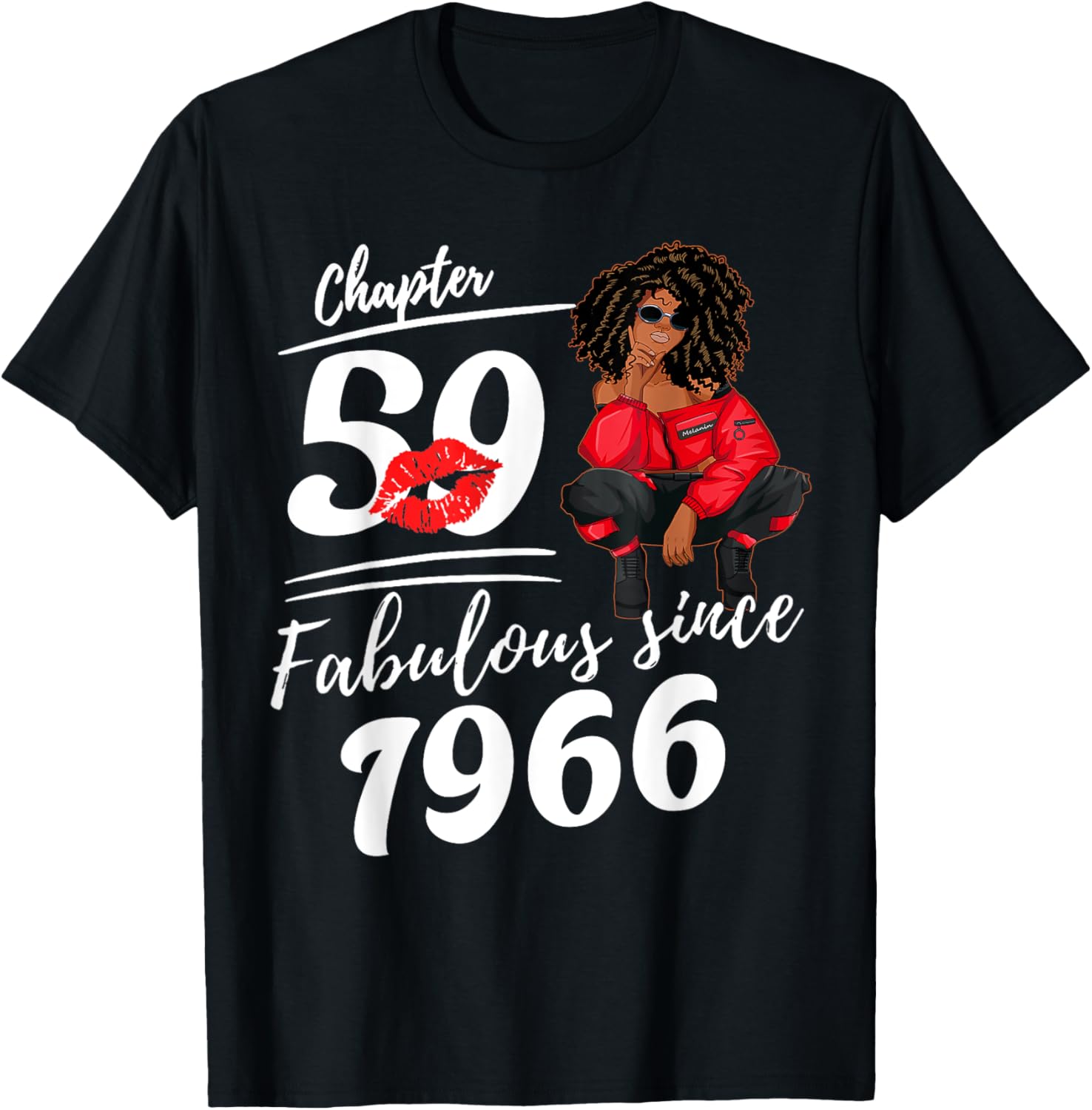 Fabulous Since 1966 59th Birthday Queen T-Shirt for Women - 10