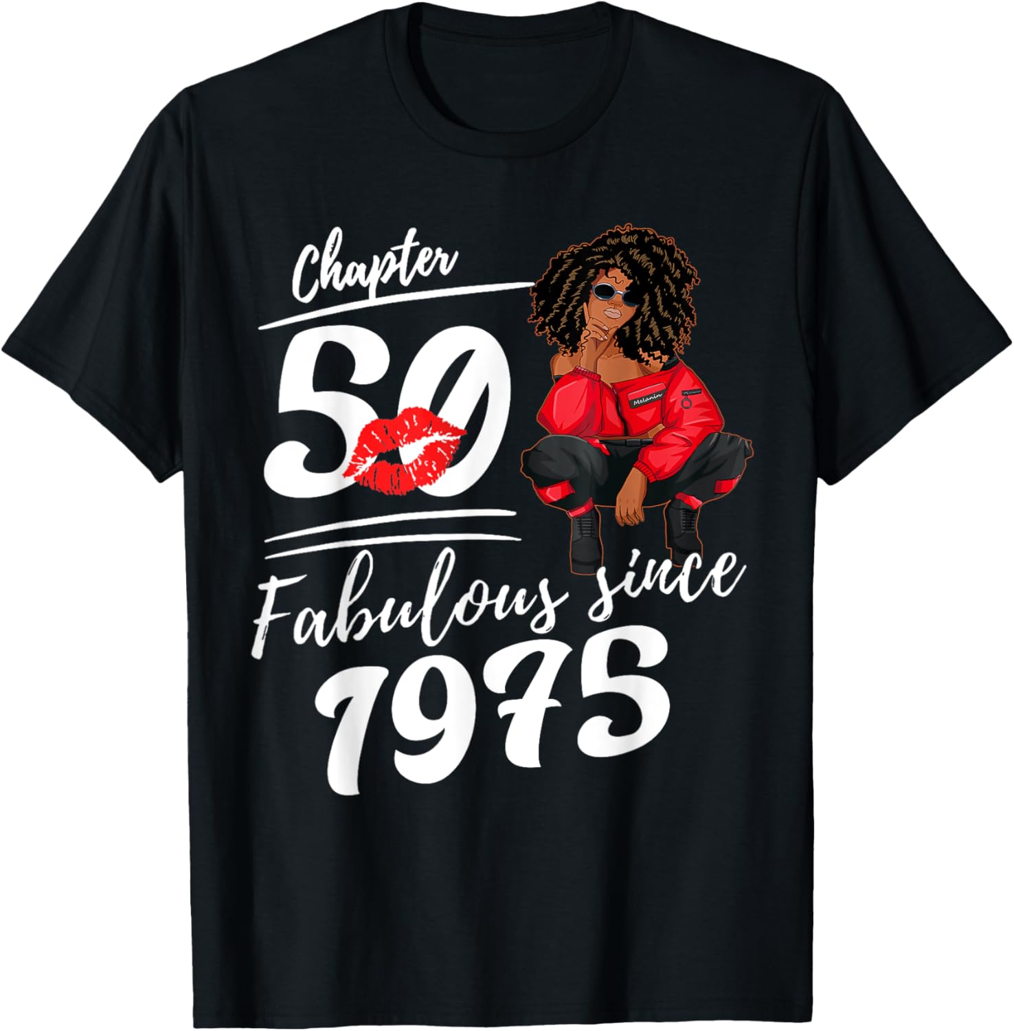 Fabulous Since 1975 50th Birthday Queen T-Shirt for Women - 2