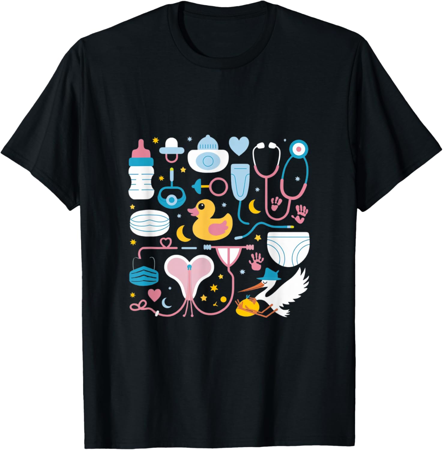 Women Retro Labor and Delivery Nurse T-Shirt for Registered Nurses - 4