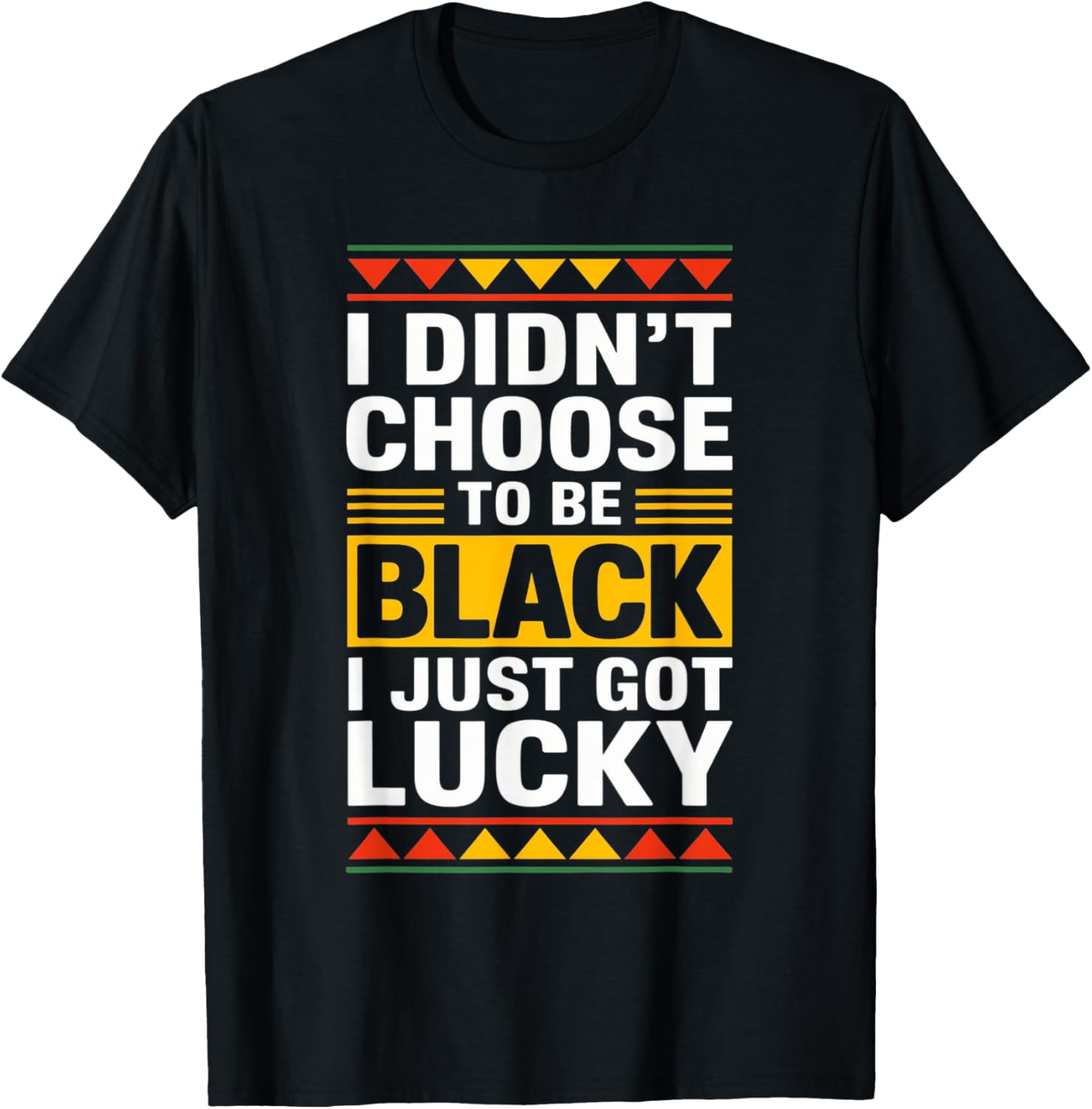 Inspirational I Didn't Choose to be Black Afro Black History T-Shirt - 7