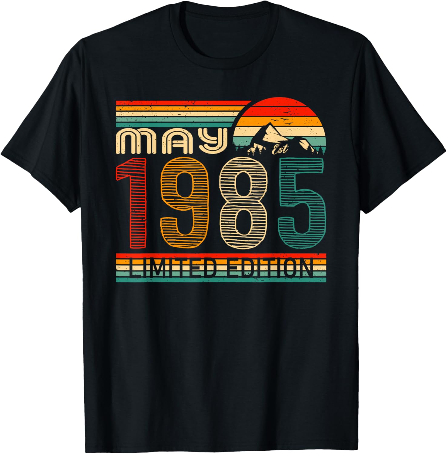 Classic 1985 Vintage Birthday T-Shirt May 1985 Limited Edition Gift - 1