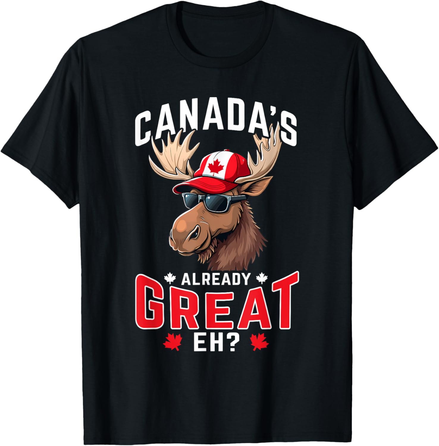 Funny Moose Pride T-Shirt for Canada Fans - Great Eh Apparel! - 1