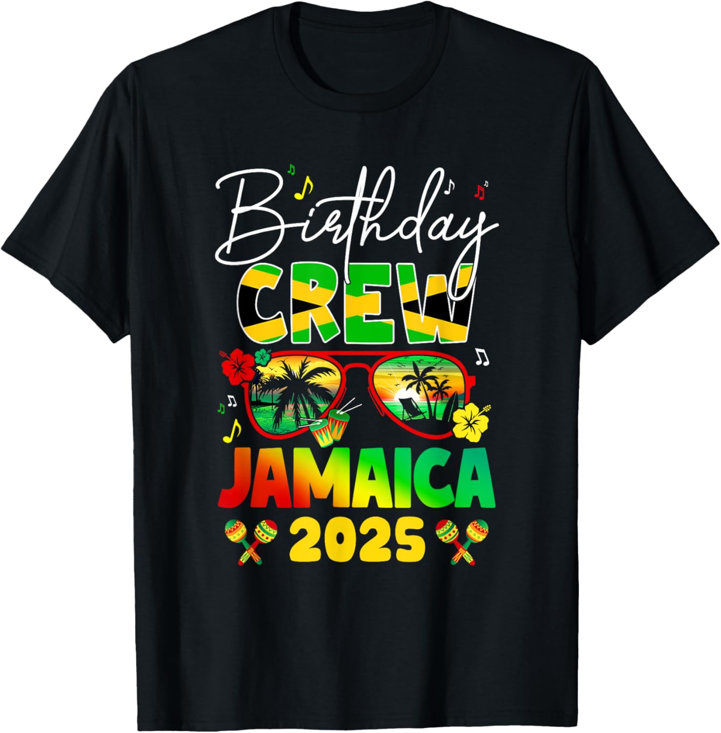 Birthday Crew Jamaica 2025 Birthday Girl Matching T-Shirt for Fun Parties - 2
