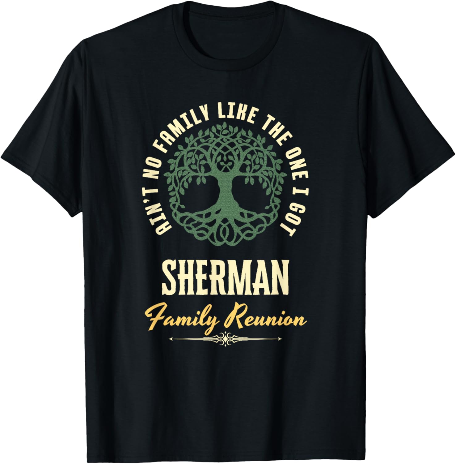 Family Reunion 2025 Matching Sherman T-Shirt for All Ages and Styles - 1