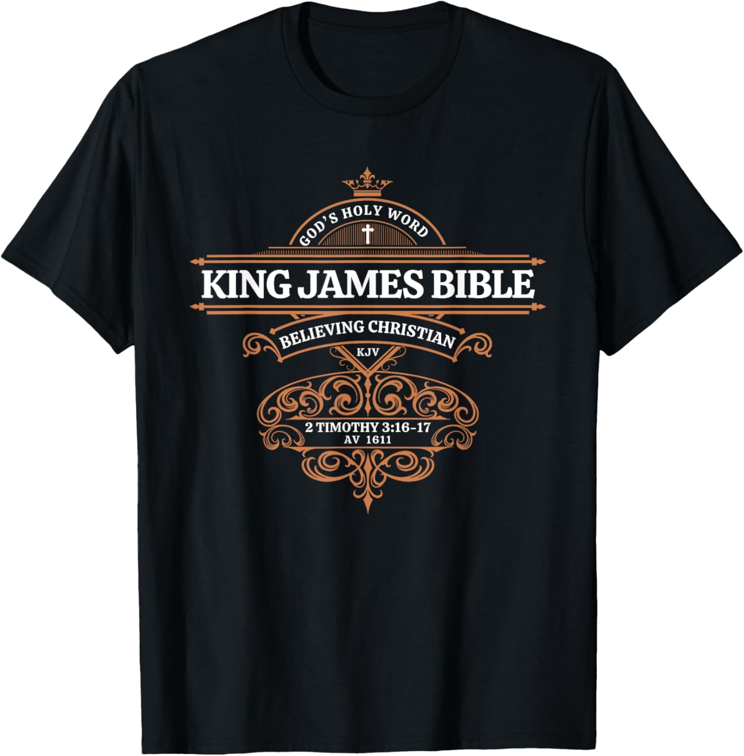 King James Bible 1611 KJV Christian T-Shirt God's Holy Word Apparel - 2