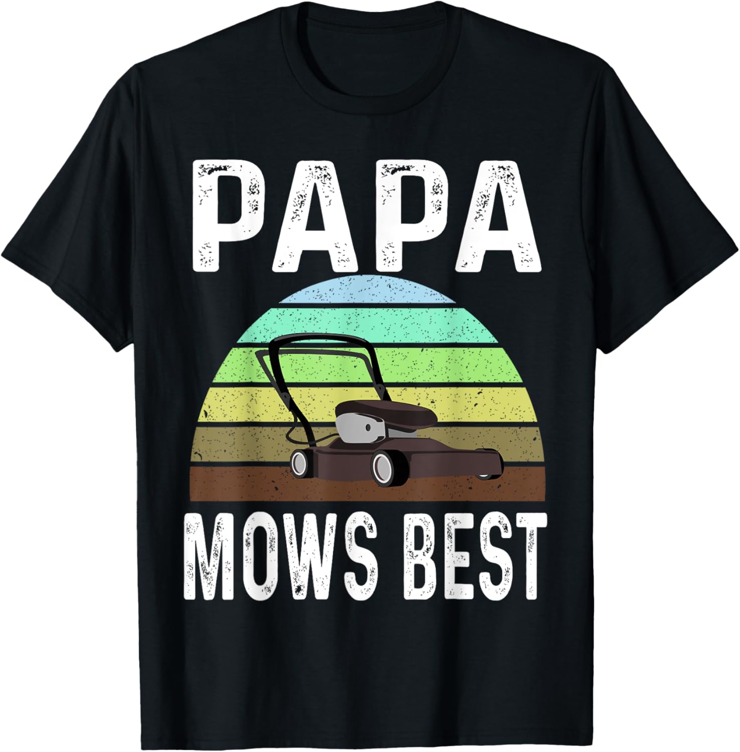 Funny Papa Mows Best Lawn Care Dad T-Shirt for Lawn Mowing Lovers - 9