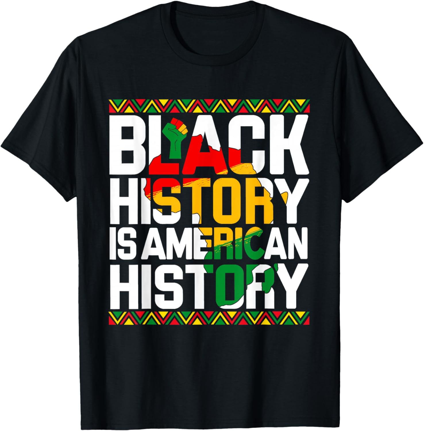Black History is American History T-Shirt for Melanin Pride and Unity - 15