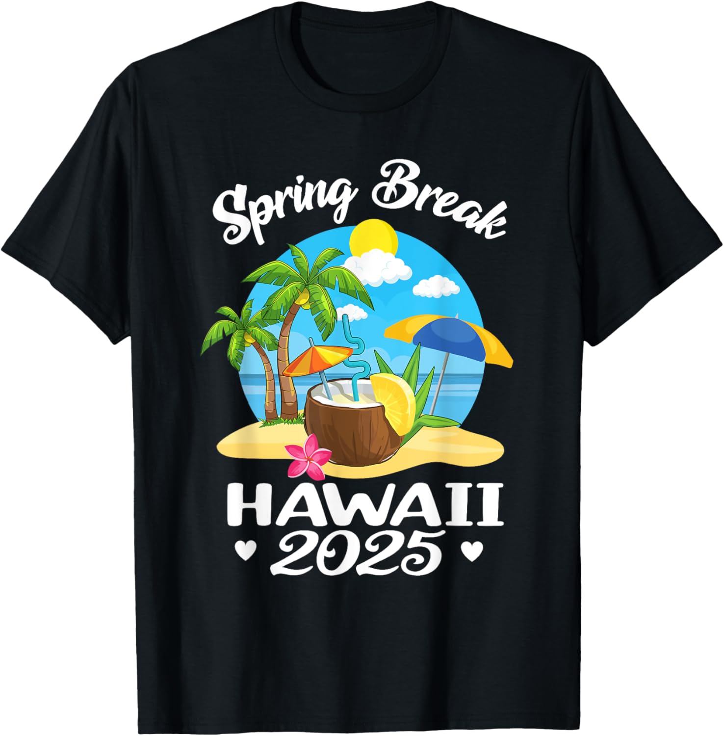 Hawaii 2025 Spring Break Family Beach T-Shirt for Fun School Vacations - 2