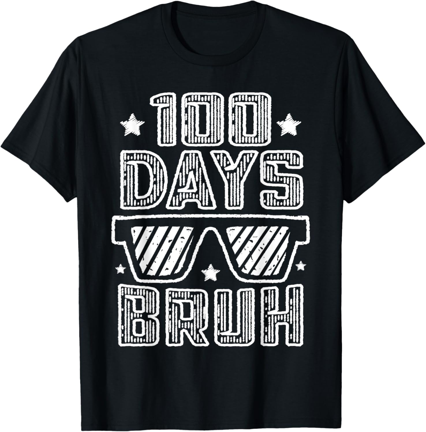 Bruh 100 Days of School Sunglasses T-Shirt for Boys Fun and Stylish - 2