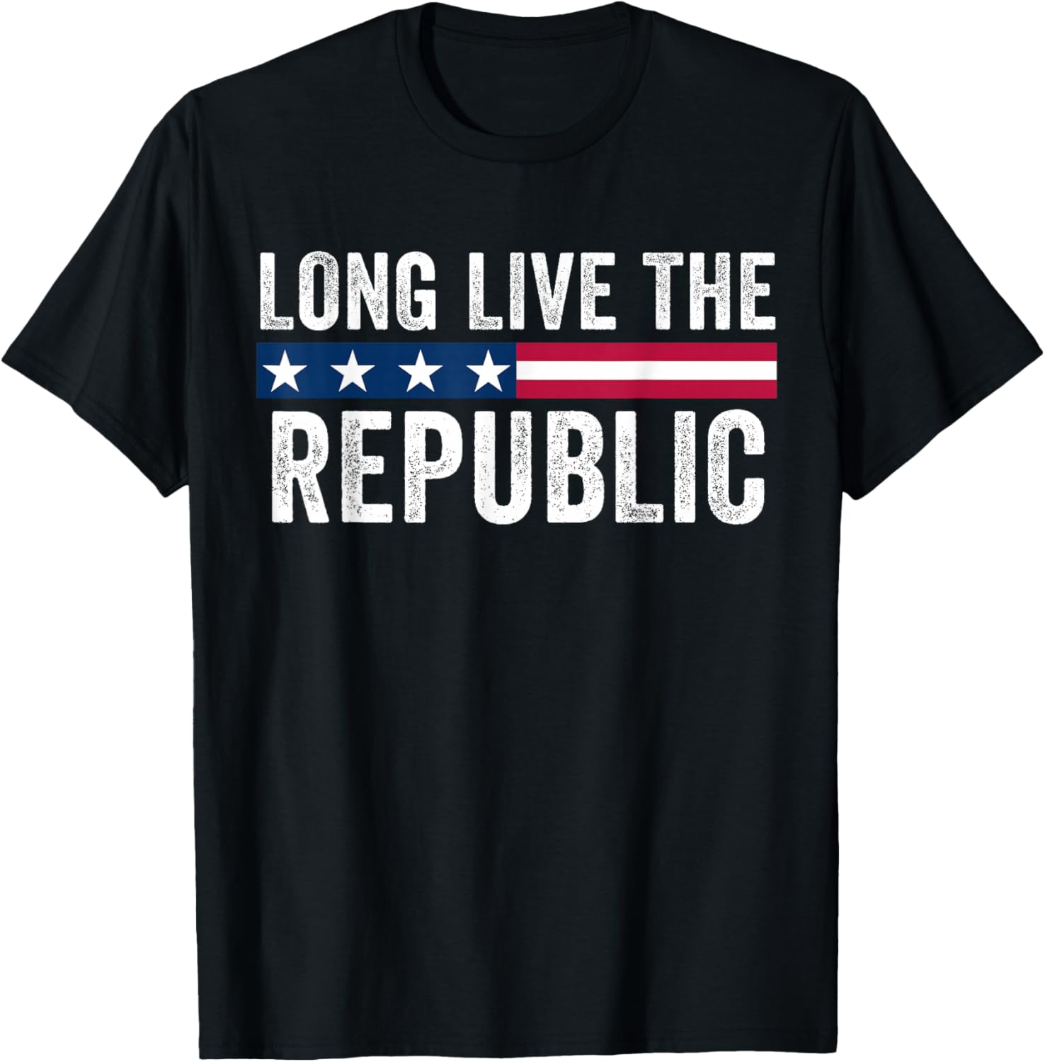 Long Live the Republic American Flag T-Shirt for Patriotic Style - 18