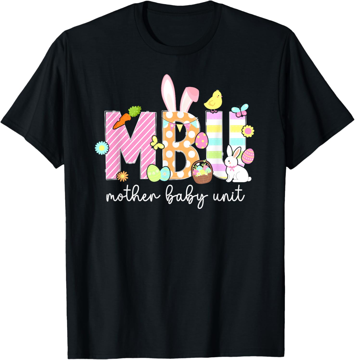 Easter Bunny T-Shirt for Nurses - Cute Mother Baby Unit Design - 22