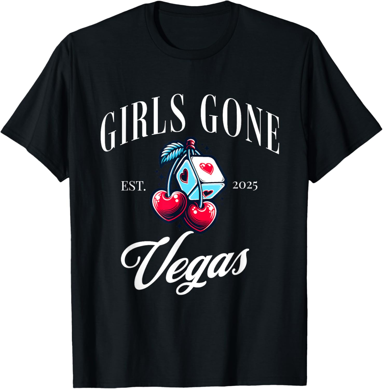 Girls Gone Vegas 2025 Bachelorette Party T-Shirt for Fun Trips - 3