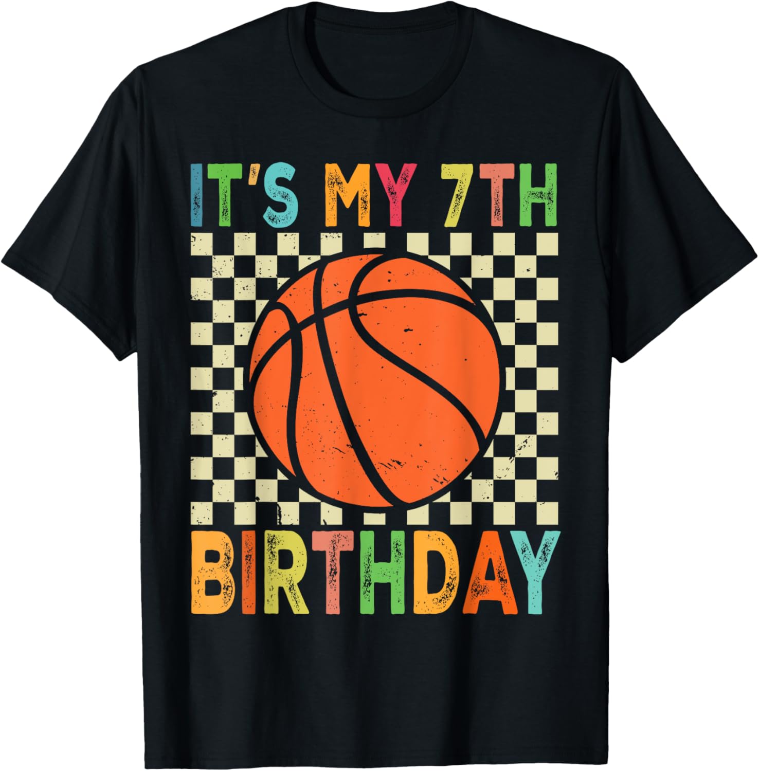 7th Birthday Basketball T-Shirt for Young Players and Fans - 11