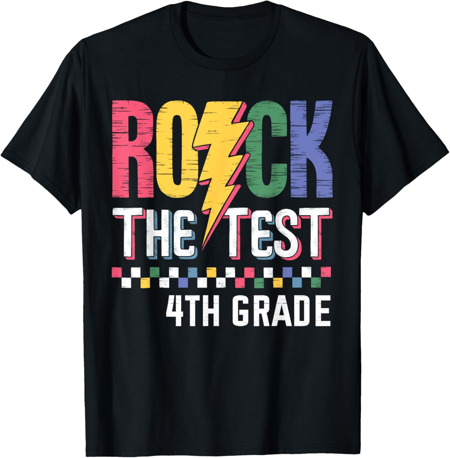 Rock The Test 4th Grade Test Day T-Shirt for Students and Teachers - 14