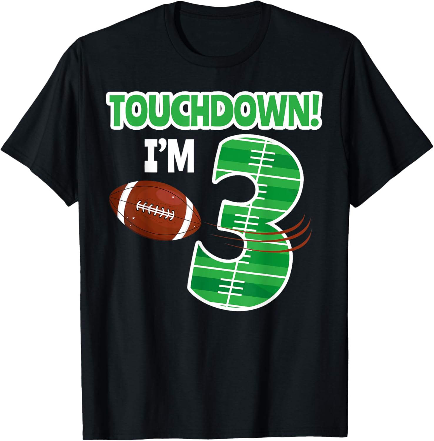 Football 3rd Birthday Party T-Shirt for Kids - Perfect for Game Lovers - 5