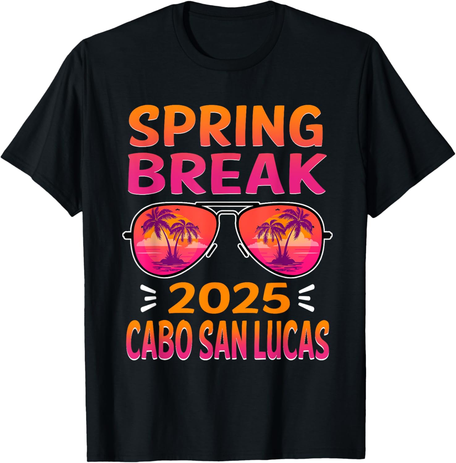 Spring Break Cabo San Lucas 2025 Retro T-Shirt for Beach Lovers - 1
