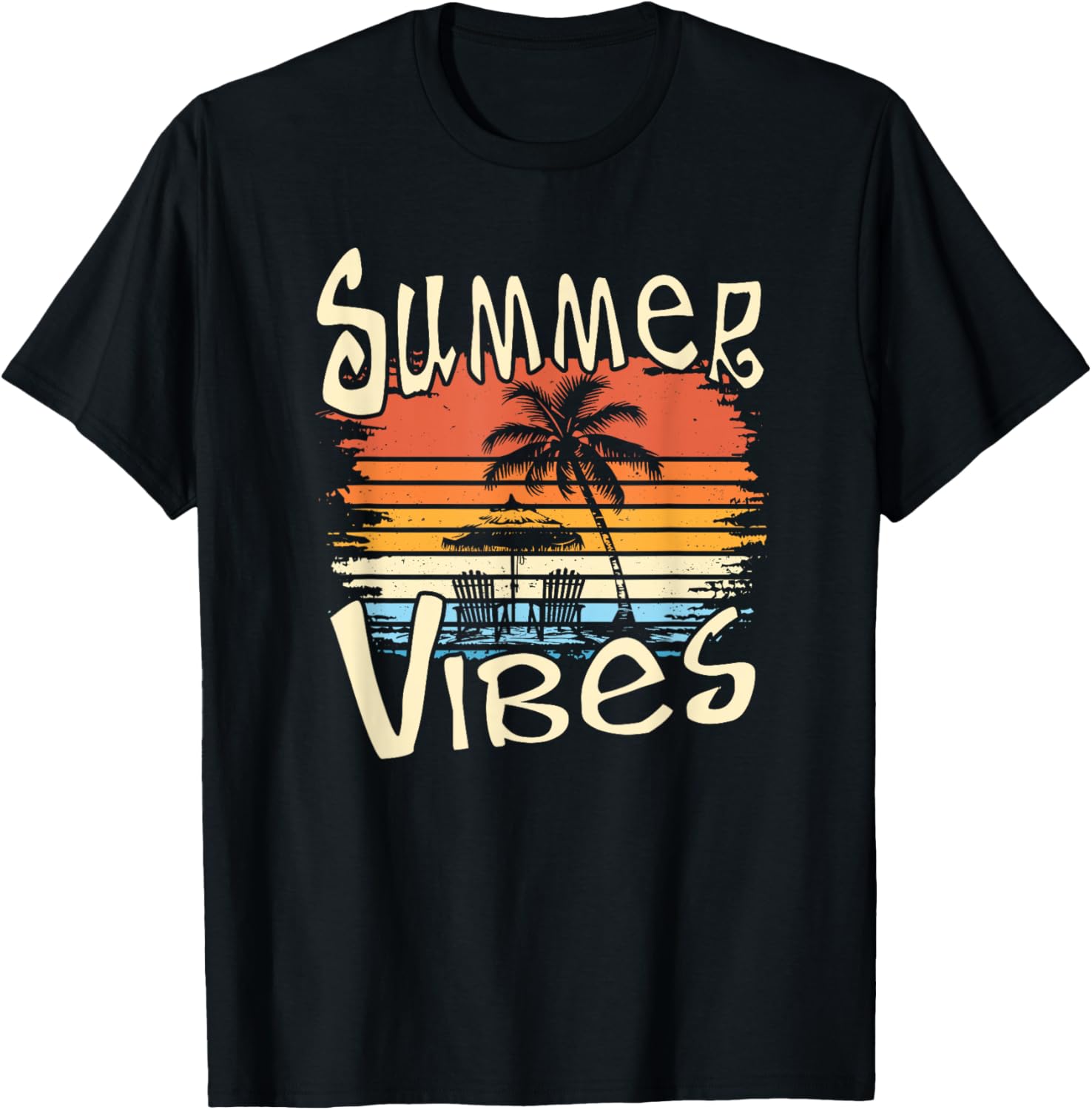 Summer Vibes Retro Palm Tree T-Shirt for Fun and Stylish Days - 10