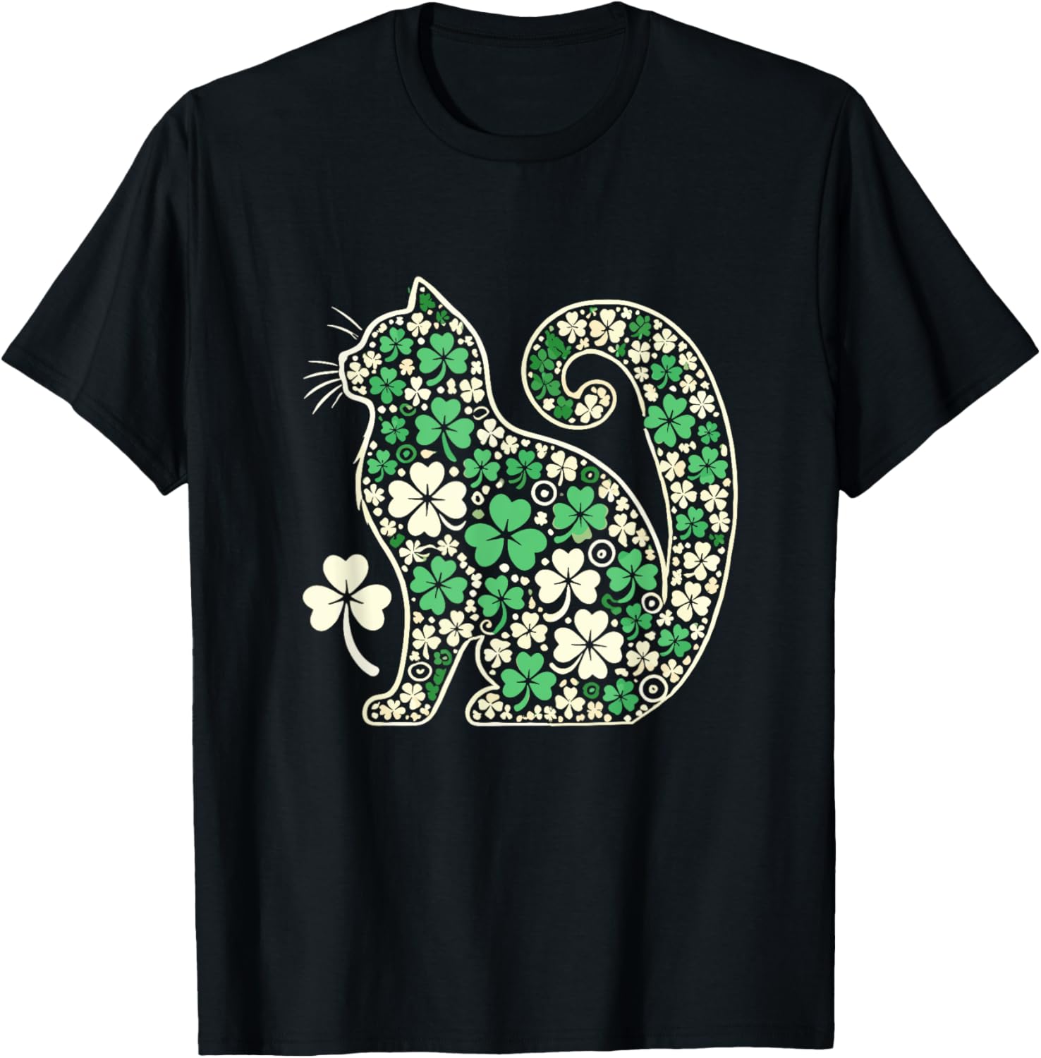Shamrock Cat T-Shirt for Saint Patrick's Day Fun – Perfect for Cat Lovers - 1