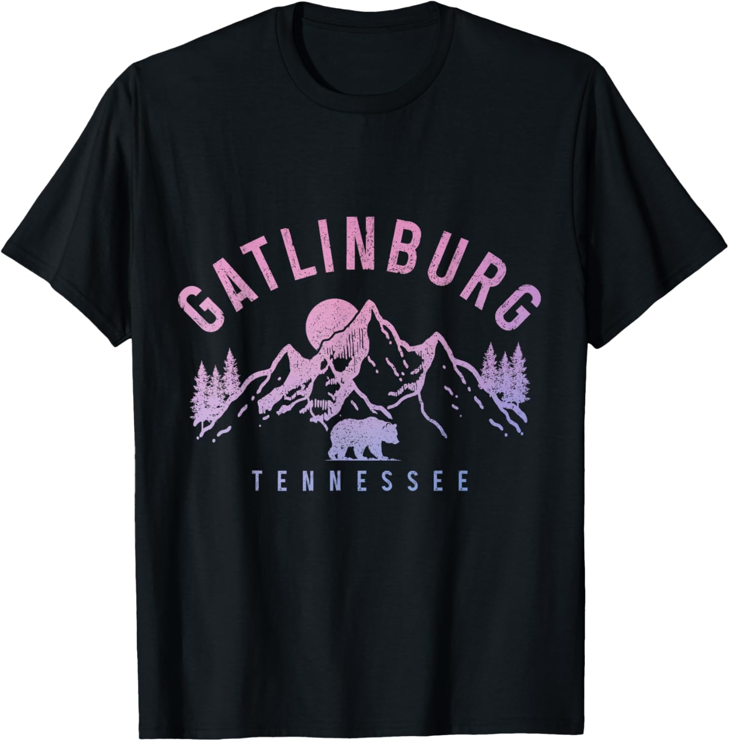 Gatlinburg Mountains Bear Vintage T-Shirt for Nature Lovers and Adventurers - 14