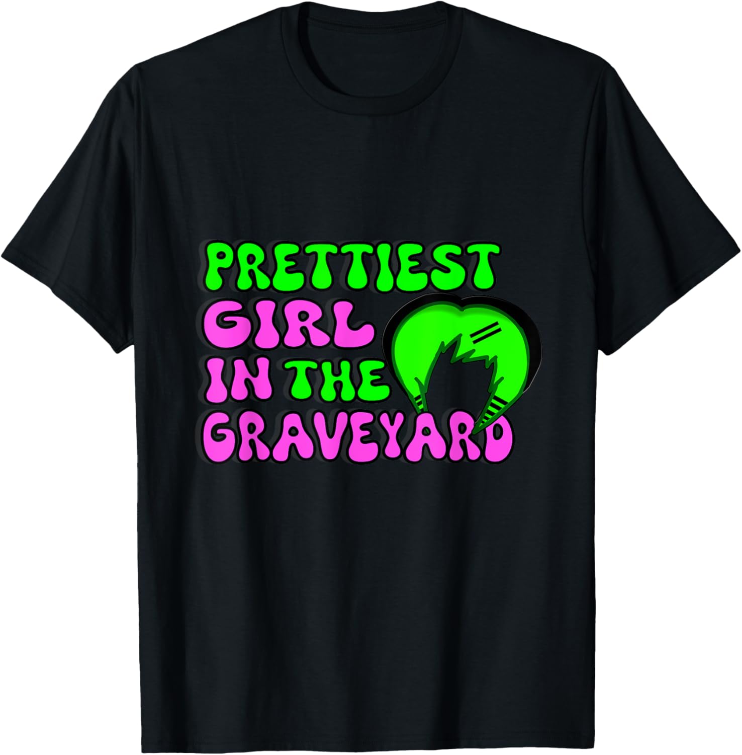 Y2K Emo Girl in Graveyard Scene T-Shirt for Stylish Kids - 8