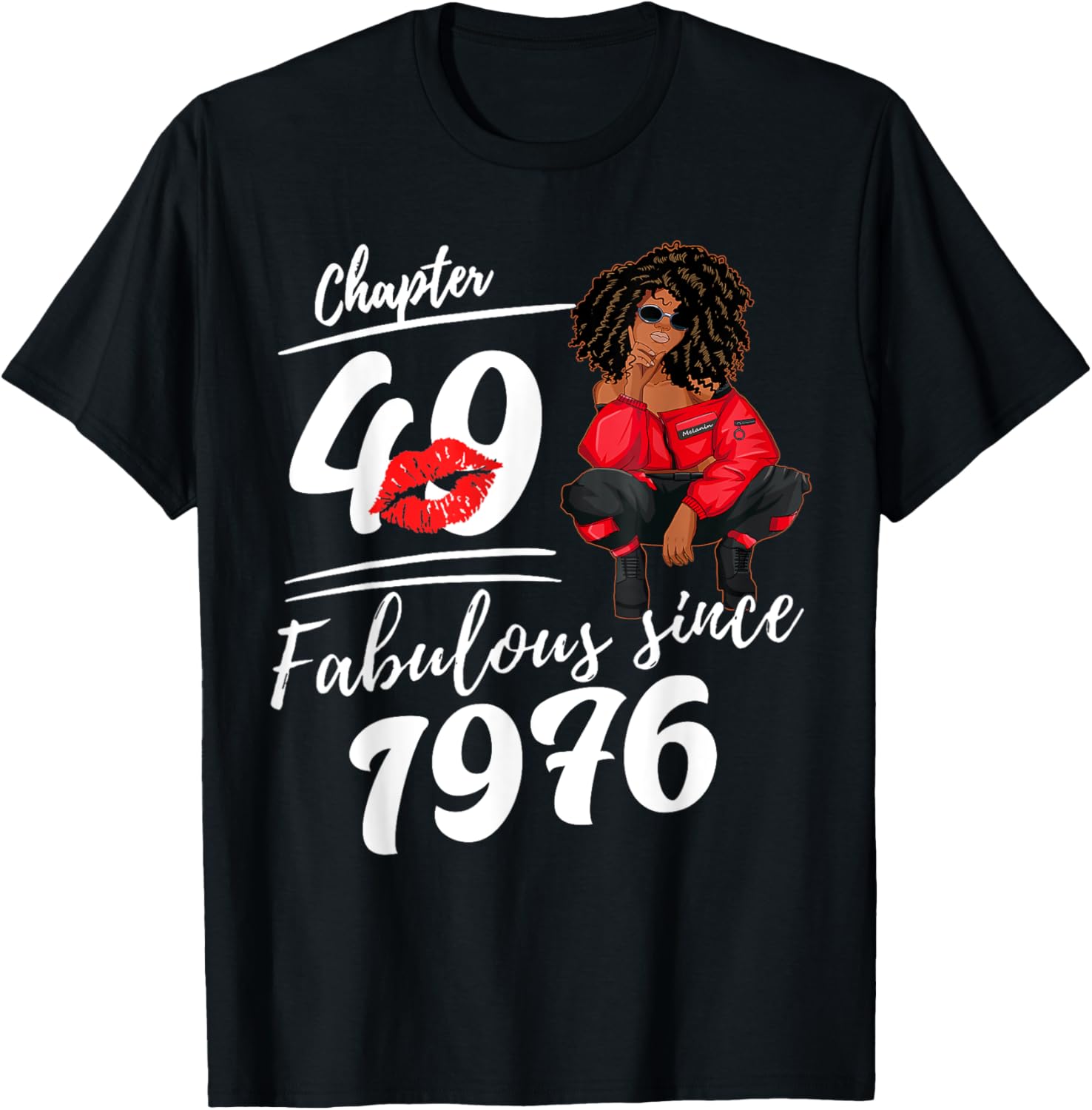 Fabulous Since 1976 49th Birthday Queen T-Shirt for Women Celebrations - 5